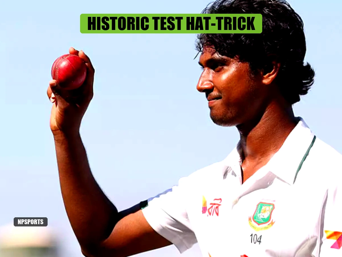 Hasan Mahmud celebrates first Test hat-trick by a Bangladesh pace bowler against Afghanistan